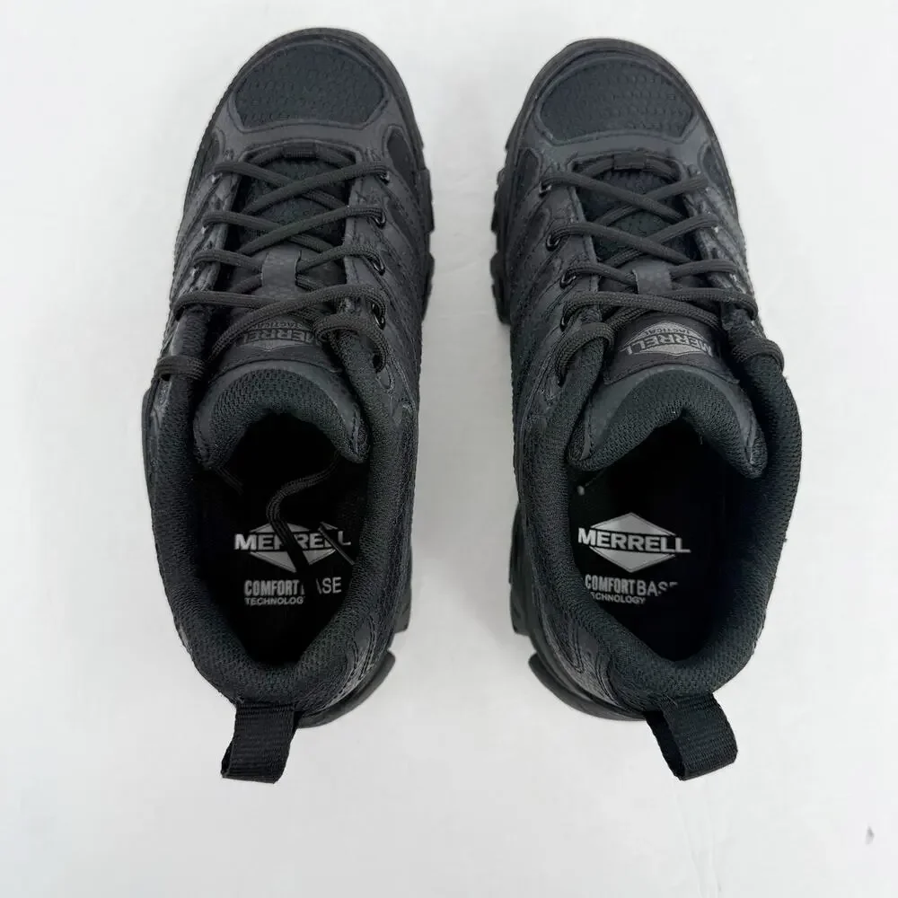 Merrell Moab 3 Tactical Work Sneakers Mens 4 Womens 5.5 Wide Black Leather NIB